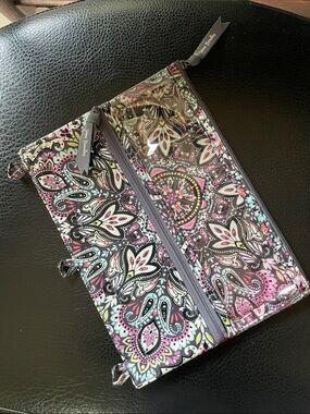 Vera Bradley Paisley Double-Zip Pencil Case | Office or School Supplies